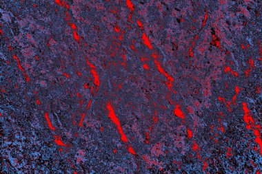 Çizik ve çatlaklarla metal doku