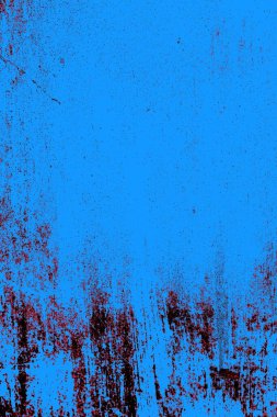 Kırmızı ve mavi renkli grungy duvar, desenli arka plan