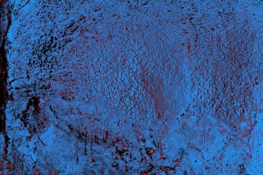 Kırmızı ve mavi renkli grungy duvar, desenli arka plan