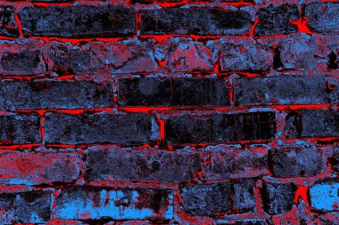 Eski model tuğla duvarın arka planı