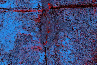 Çizik ve çatlaklarla metal doku