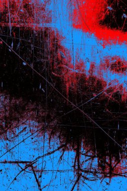 Çizik ve çatlaklarla metal doku