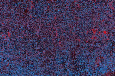 Kırmızı ve mavi renkli grungy duvar, desenli arka plan