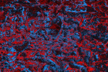 Kırmızı ve mavi renkli grungy duvar, desenli arka plan