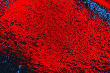 Kırmızı ve mavi renkli grungy duvar, desenli arka plan