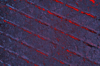 Çizik ve çatlaklarla metal doku