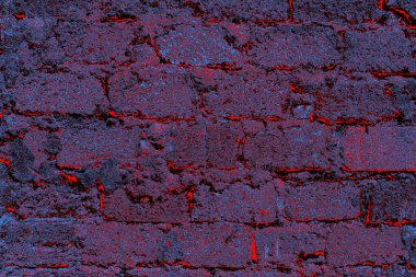 Arka plandaki eski tuğla duvar