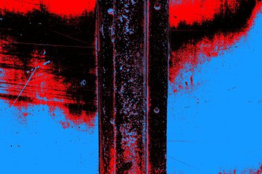 Çizik ve çatlaklarla metal doku