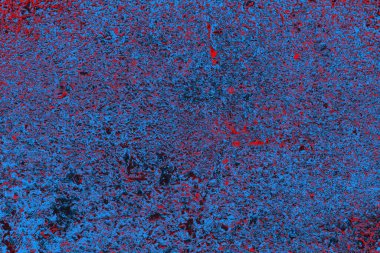 Kırmızı ve mavi renkli grungy duvar, desenli arka plan