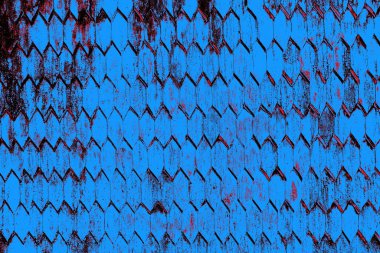 Kırmızı ve mavi renkli grungy duvar, desenli arka plan