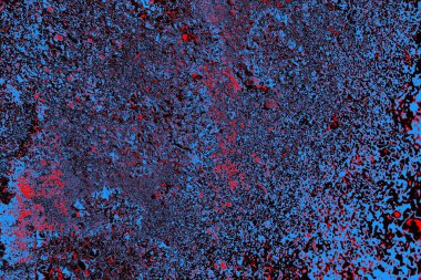 Kırmızı ve mavi renkli grungy duvar, desenli arka plan