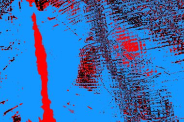 Kırışık kırmızı polietilen film dokusu