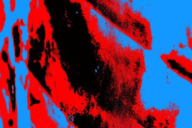 Kırmızı ve mavi renkli grungy duvar, desenli arka plan