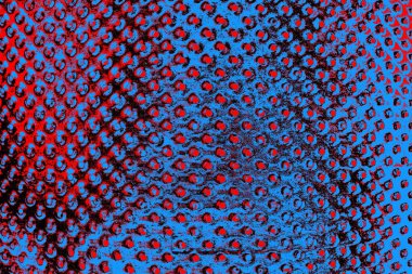 Kırmızı ve mavi renkli grungy duvar, desenli arka plan