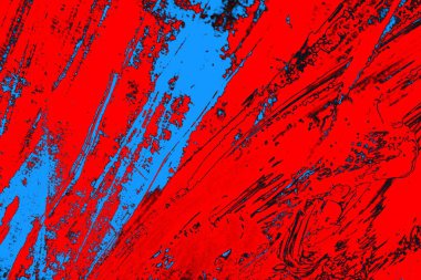 Kırmızı ve mavi renkli grunge duvar dokusu arkaplanı