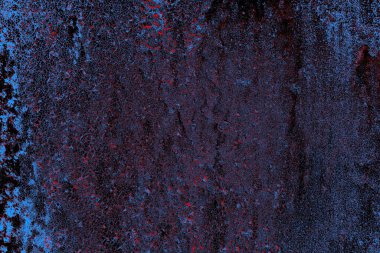 Kırmızı ve mavi renkli grungy duvar, desenli arka plan