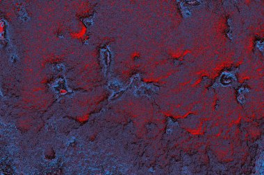 Kırmızı ve mavi renkli grungy duvar, desenli arka plan