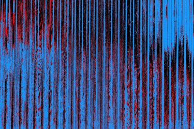 Kırmızı ve mavi renkli grungy duvar, desenli arka plan