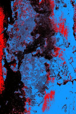 Çizik ve çatlaklarla metal doku