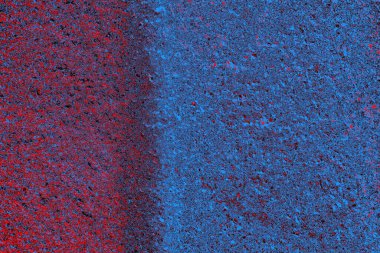 Kırmızı ve mavi renkli grungy duvar, desenli arka plan