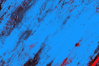 Kırmızı ve mavi renkli grungy duvar, desenli arka plan