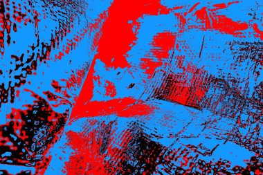 Kırışık kırmızı polietilen film dokusu