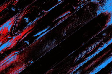 Kırmızı ve mavi renkli grungy duvar, desenli arka plan