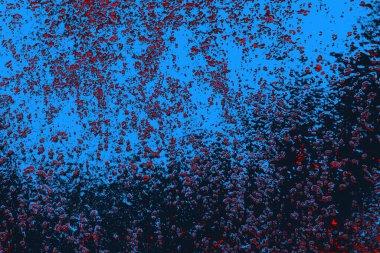 Kırmızı ve mavi renkli grungy duvar, desenli arka plan