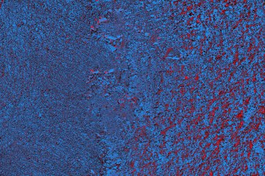 Kırmızı ve mavi renkli grungy duvar, desenli arka plan