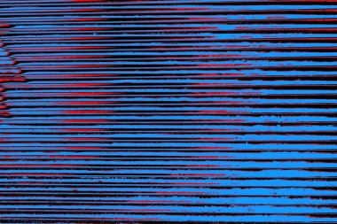 Kırmızı ve mavi renkli grungy duvar, desenli arka plan