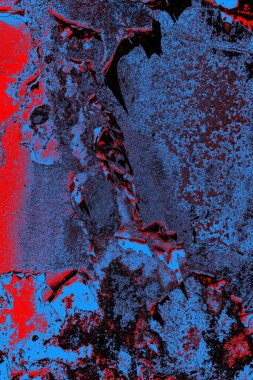 Dökülen boya paslı metal dokusu