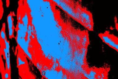 Kırmızı ve mavi renkli grungy duvar, desenli arka plan