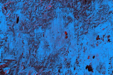 Kırmızı ve mavi renkli grungy duvar, desenli arka plan