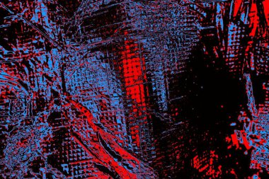 Kırışık kırmızı polietilen film dokusu