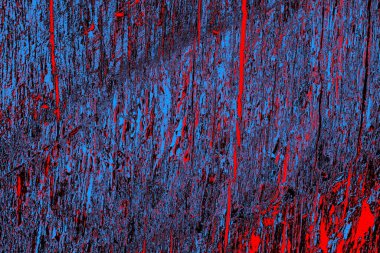 Kırmızı ve mavi renkli grungy duvar, desenli arka plan