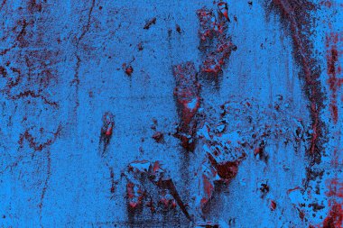 Dökülen boya paslı metal dokusu