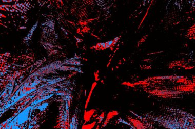 Kırışık kırmızı polietilen film dokusu