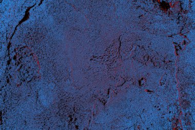 Kırmızı ve mavi renkli grungy duvar, desenli arka plan