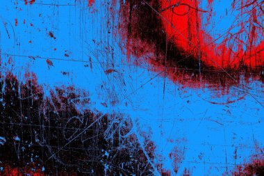 Çizik ve çatlaklarla metal doku