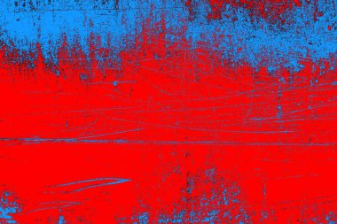 Soyut grunge arkaplanı. Monokrom dokusu. Mavi ve kırmızı desenli arkaplan