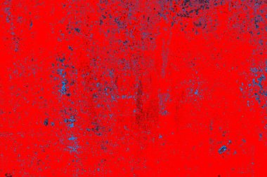 Kırmızı ve mavi renkli grungy duvar, desenli arka plan