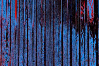 Kırmızı ve mavi renkli grungy duvar, desenli arka plan