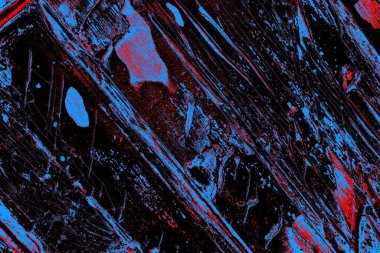 Kırmızı ve mavi renkli grungy duvar, desenli arka plan