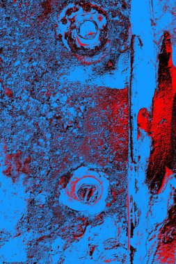 Çizik ve çatlaklarla metal doku