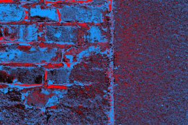 Eski model tuğla duvarın arka planı