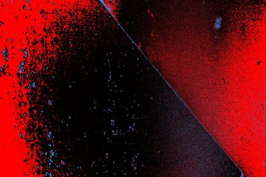 Kırmızı ve mavi renkli grungy duvar, desenli arka plan