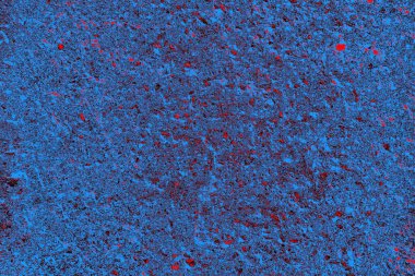 Kırmızı ve mavi renkli grungy duvar, desenli arka plan