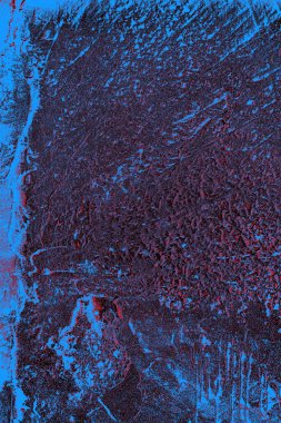 Kırmızı ve mavi renkli grungy duvar, desenli arka plan