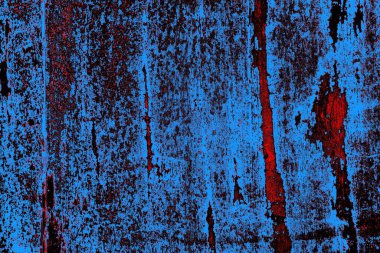 Kırmızı ve mavi renkli grungy duvar, desenli arka plan