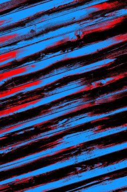 Kırmızı ve mavi renkli grungy duvar, desenli arka plan